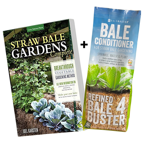 BaleBuster4 Starter Kit (with Straw Bale Gardens Complete book)